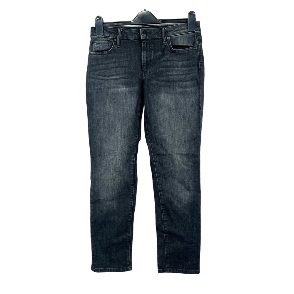 JOE'S Women's BLACK Stretch Denim MID-RISE 5-Pocket STRAIGHT LEG Jeans Sz 27